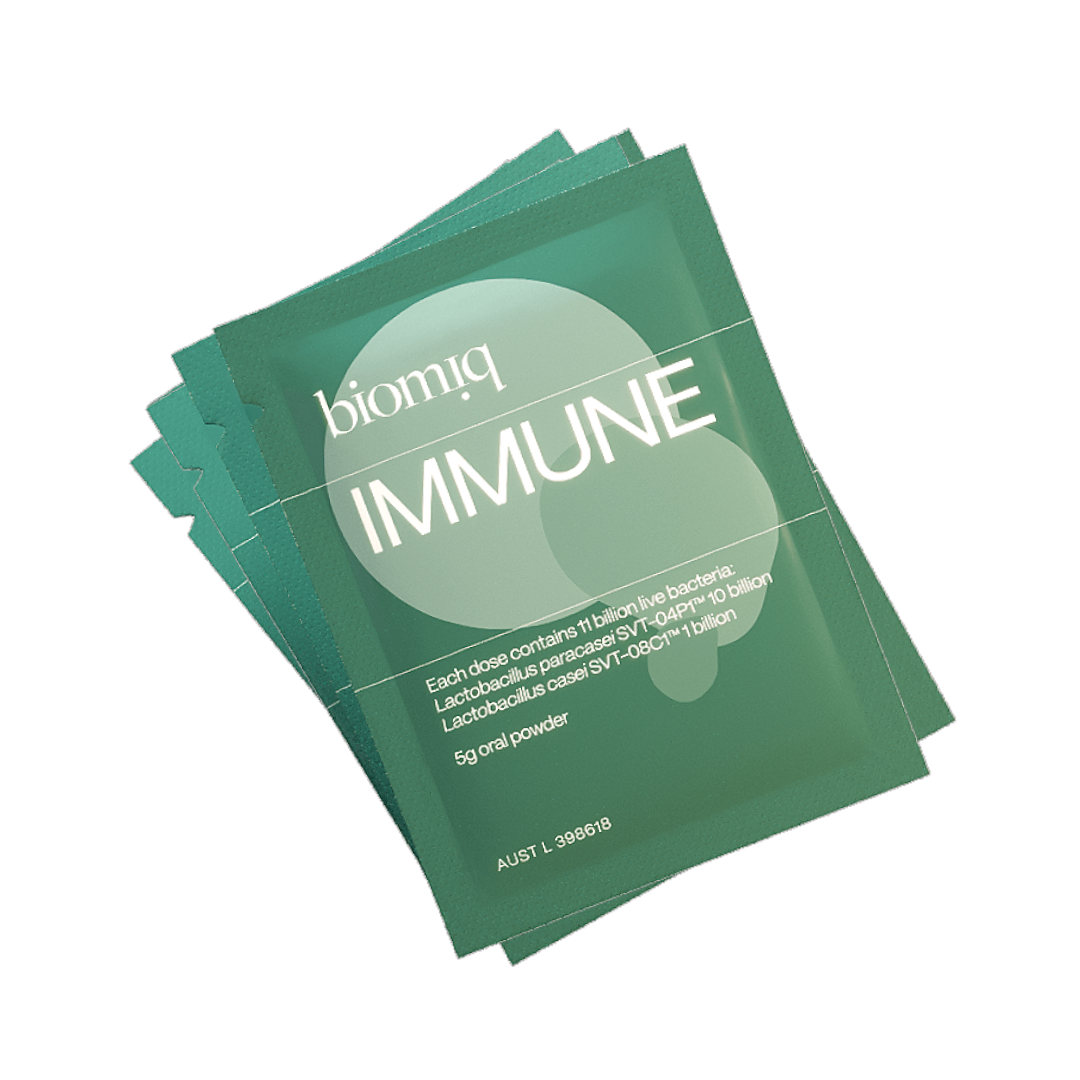 4 biomiq immune activated probiotic powder sachets