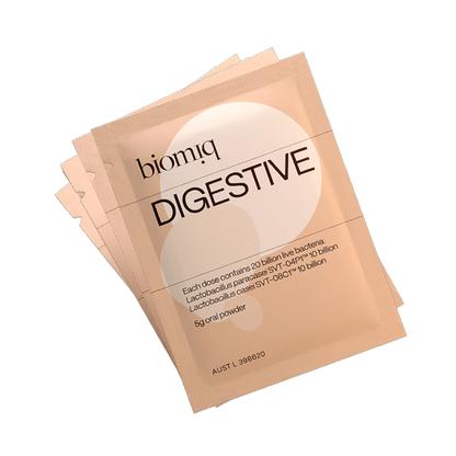 4 biomiq digestive activated probiotic powder sachets